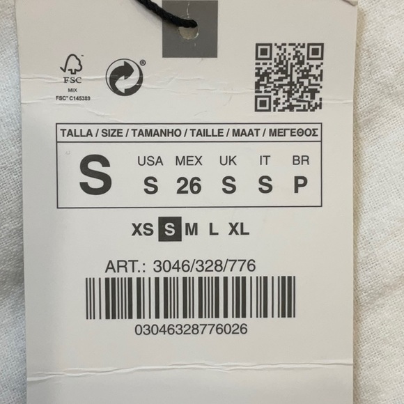 ZARA | NWT | Brown Faux Leather Pleaded Skirt | Size S | Belt | Layered Skirt - Picture 7 of 7